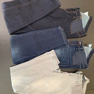 Bundle (3) Old Navy Side Panel Maternity Jeans